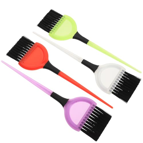 LIFKOME 4 piezas Cepillo para Teñir Cabello Accesorios Profesionales para Peluquería y Uso Doméstico Cerdas Suaves y Duraderas para Aplicación Precisa de Tinte y Color Color Aleatorio