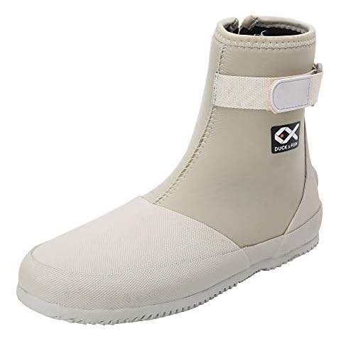 Duck and Fish Neoprene Beige Flat Wading Shoe (US 11) Cover