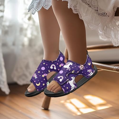 Forchrinse Girls Sandals Summer Slip On Sport Sandals Outdoor Open-Toe Shoes for Toddler/Little Kid/Big Kid3