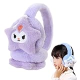 [Willsmiile] サンリオ キッズイヤーマフ クロミ 耳あて 子供用 防寒 子供 女の子 イヤーウォーマー もこもこ 暖かい 冬 通勤 通学 お出かけ アウトドア 耳の保護 防寒防風 冬 漫画 かわいい 誕生日 ギフト プレゼント(紫)