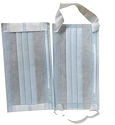 WELLSTAR Disposable mask pack of 100 3ply with nose - 3ply Mask with Nose pin & Ear loop 3ply Surgery Mask Pack of 100 3 ply Mask 3 Layered Protection with Melt Blown Use and Throw Mask-image-7