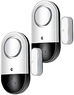 120 DB Loud Door and Window Open Alarm Sensor 2 Pack for Kids, Dementia Patients Safety, Wireless Security Alarms Keep Your Home, Pool, Cabinet, Business Safe