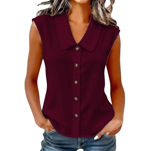 Bustier tricot col en V boutons mode unie haut été