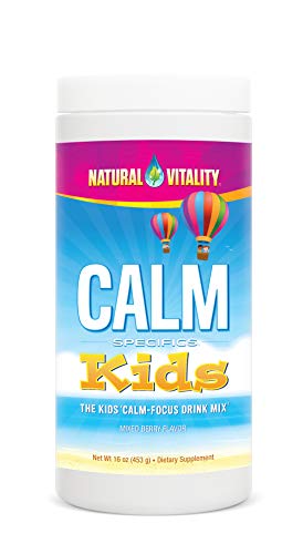Natural Vitality Calm Specifics, Kids Magnesium Dietary Supplement Powder, Mixed Berry Flavor, 16