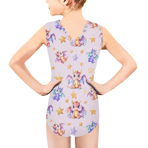 Image of INSTANTARTS Leopard Leotard Girl Gymnastics Toddler Tank Biketards One Piece