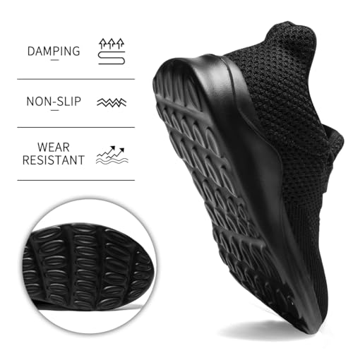 Image of DLWKIPV Mens Running Shoes Tennis Casual Walking Anti Slip Athletic Non Slip Workout Gym Sneakers Comfortable Lightweight Fashion Breathable Mesh