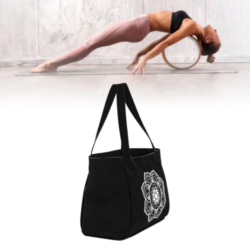 Bolsa de yoga elegante de lona impermeable de gran capacidad 3