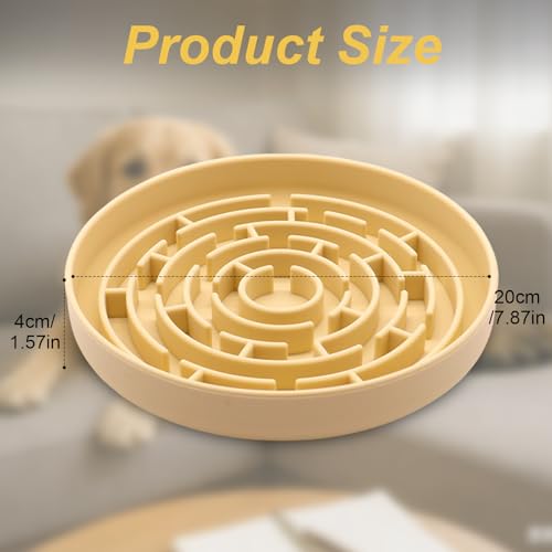 Anti Schling Napf Hund Antischlingnapf Hunde für Katzen Welpen Silikon Hundenapf Langsame Fütterung Anti Schling Napf Katze Slow Feeder Dog Bowl für Hunde und Katzen Aller Größen