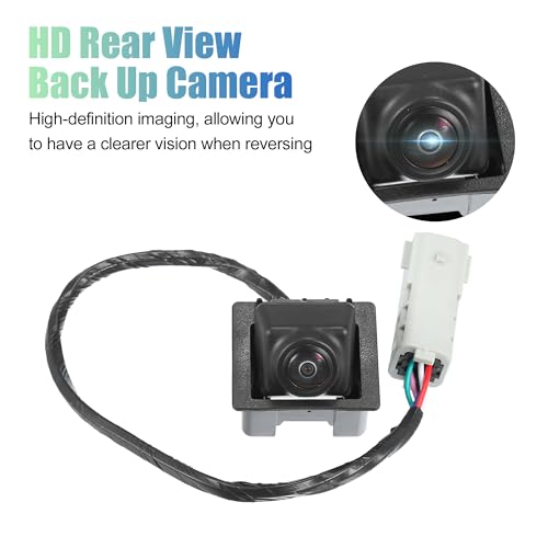 Image of X AUTOHAUX Car Rear View Camera Car Rear View Backup Camera No.22913698 /95407397 for GMC Terrain 2010-2017 Black