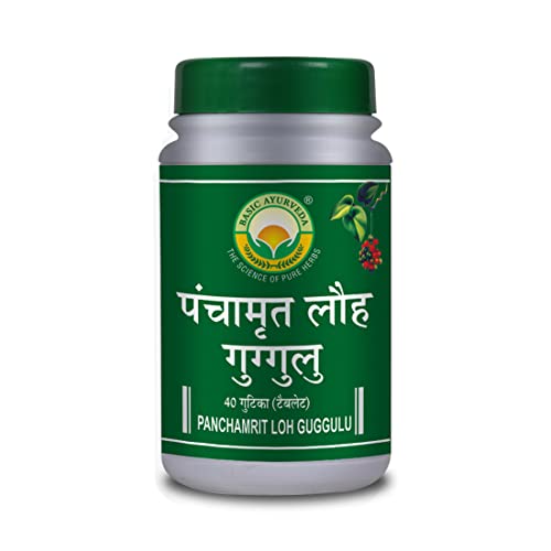 BASIC AYURVEDA Panchamrit Loh Guggulu – 40 Tablets | Ayurvedic He...