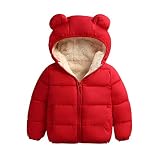 Baby Boys Fleece Lined Warm Coat Toddler Girls Long Sleeve Plush Zipper Hoodie Down Jacket Winter Cl