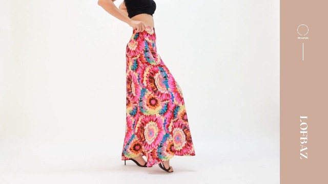 Pantaloni Da Donna Harem Elegante A Va Alta A Gamba Larga Con - Foto 2