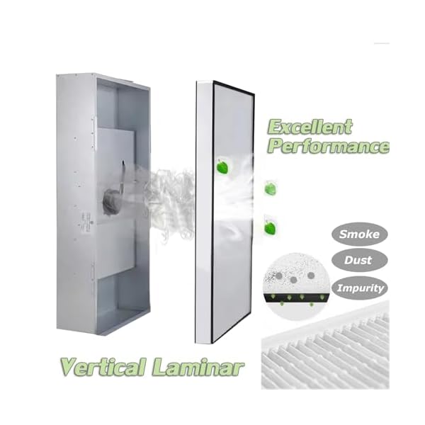 INTSUPERMAI-Vertical-Laminar-Flow-Hood-Air-Flow-Clean-Bench-Workstation-with-HEPA-Aluminum-Blade-Fan-Rated-Air-Volume-706cfm-Dust-Free-Room-Workshop-for-Dust-Free-Work-Operatiom-110V INTSUPERMAI-Vertical-Laminar-Flow-Hood-Air-Flow-Clean-Bench-Workstation-with-HEPA-Aluminum-Blade-Fan-Rated-Air-Volume-706cfm-Dust-Free-Room-Workshop-for-Dust-Free-Work-Operatiom-110V