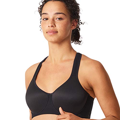 Chantelle Women's Sport High Impact Everyday Active Bra, Black, 40G (40DDDD)