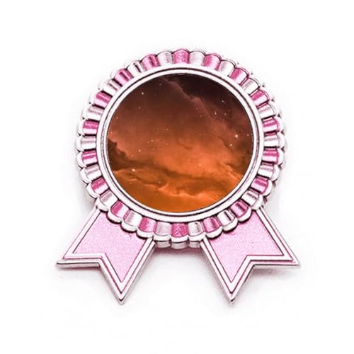 Broche nuages rouges et étoiles pour illuminer vos vestes d'hiver