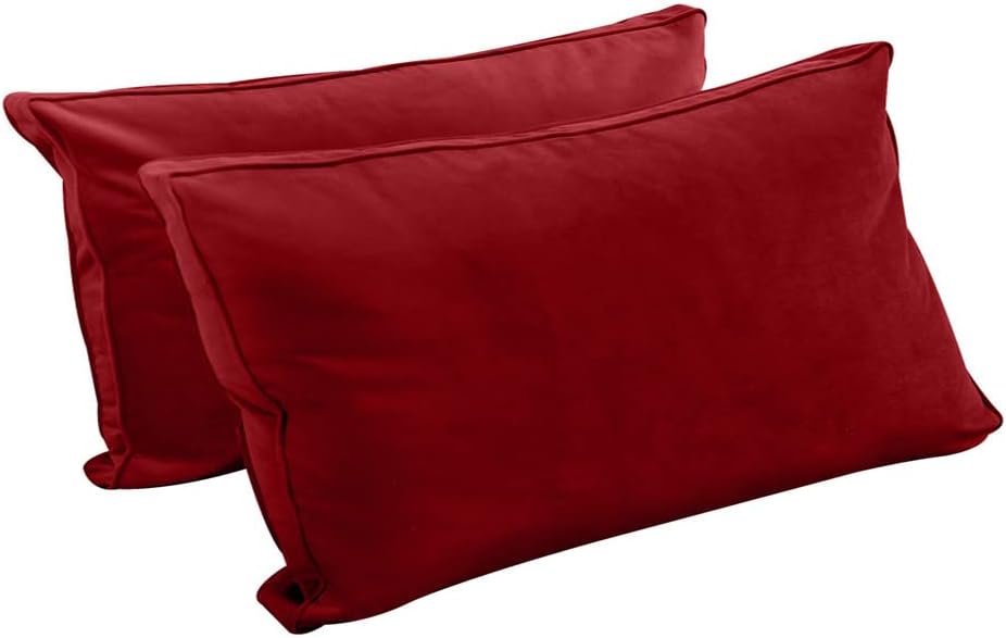 Prolinemax Style V2 Twin-XL Size Velvet Pipe Trim Indoor Daybed Bolster Pillow Cushion Mattress Fitted Sheet |Cover ONLY| AD369