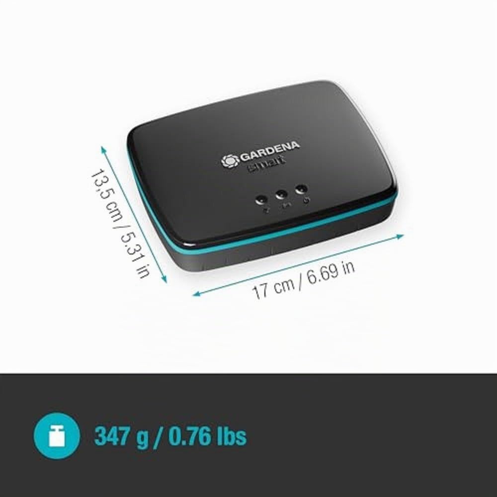 Smart Getaway Gardena Dispositivo di connessione per tutti i prodotti smart Gardena, collegamento al router con cavo LAN o WiFi, controllo tramite l'app gratuita Gardena smart (19005-20)