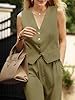 Cicy Bell Women's 2 Piece Outfits V Neck Crop Vest... #1