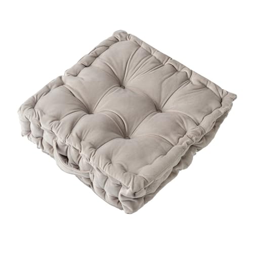 QUXVUIS �X�N�G�A�V�[�g�p�b�h�`�F�A�N�b�V�����\�t�@�t���A�}�b�g���A���`�X�L�b�h���n�r�W�l�X�o�[�Q���̍��Ȃ̑����i, ���C�g�O���[, 42×42×9cm