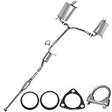 Northeastern Exhaust | Direct Fit Resonator & Muffler Exhaust System Kit Compatible for Honda Accord 1998-2002 3.0L | Sedan | Free Gaskets and Clamp Included | Automotive Replacement Part