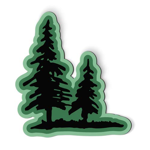 Imán decorativo cuadrado 6 x 6 pulgadas verde miniatura 1