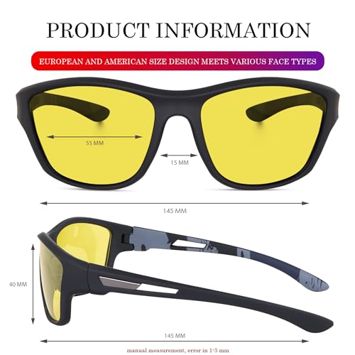 Image of CREEK UV Protected Polarization Sports Sunglasses for Men Driving Cycling Fishing Cricket Sunglasses