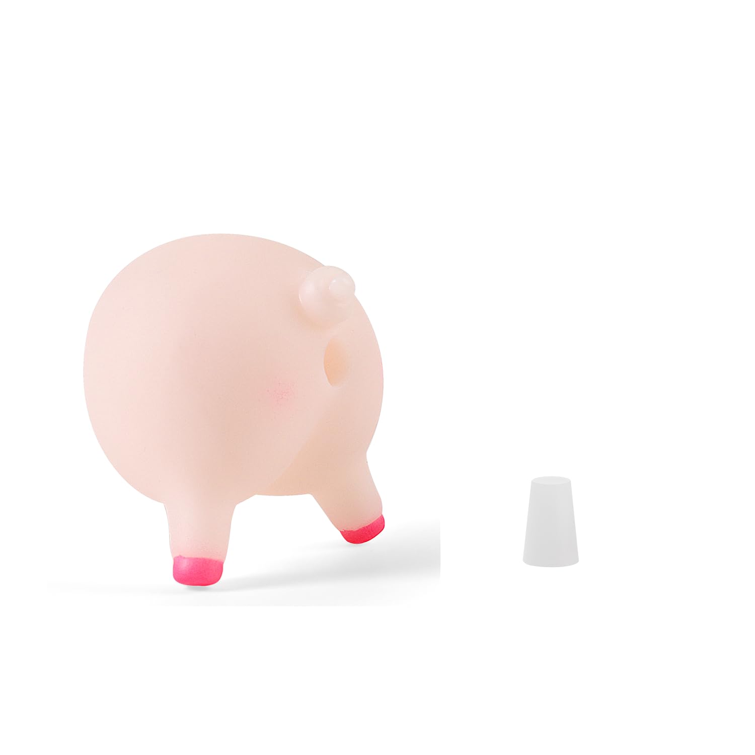 Pooping Pig Butt Toothpaste Topper Poop Toothpaste Dispenser,Mr.&Ms.Pig Butt Toothpaste Squeezer,Safe Nature Rubber with Stopper