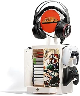 Numskull Official My Hero Academia Gaming Locker, Controller Holder, Headset Stand for PS5, Xbox Series X S, Nintendo Switch - Official My Hero Academia Merchandise