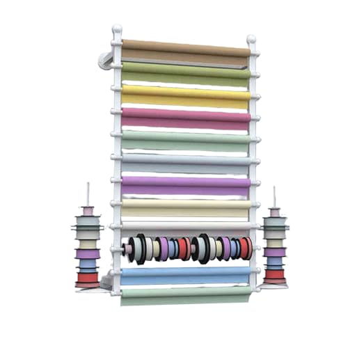Étagère murale pour rouleaux de vinyle 12 couches en métal robuste format compact 120x80cm