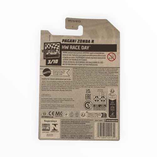 Matchbox Hot Wheels Pagani Zonda R, HW Race Day rojo miniatura 2