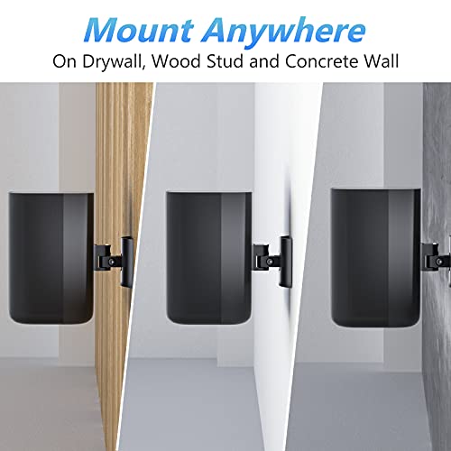 Notiela Speaker Wall & Ceiling Mount For Roku Wireless Speakers Mount, Tilt And Swivel Adjustable Speaker Mount For Roku Speaker Wall Mounts With Hardware Kit, One Pack #TOP5