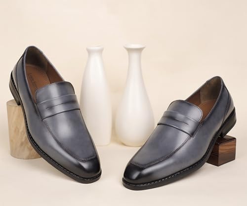 Image of LOUIS STITCH Formal Shoe for Men Shoes |Breathable Lining, Moccasins Style | Comfortable for Business, Casual, Parties (SX MC)