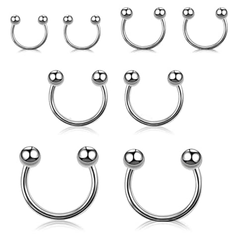 Yingjie 8-Piece Smiley Piercing Jewellery Set Cover