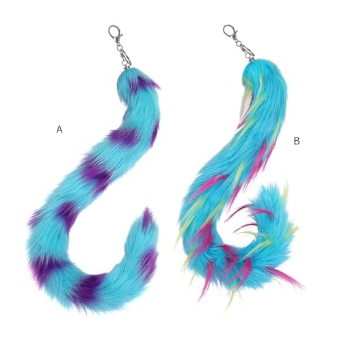 Joli porte-clés en forme de queue en peluche pour offrir - 3