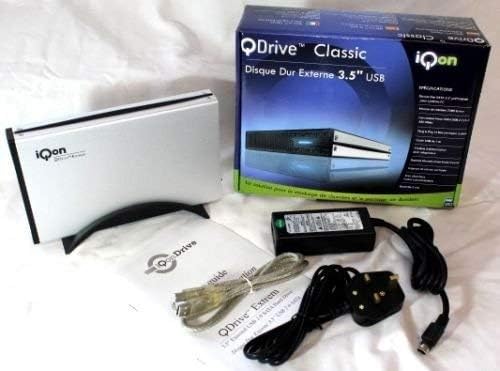iQon Qdrive 3.5" SATA External USB Hard Drive Desktop Aluminium Case with Stand Enclosure/Caddy, Supports ANY Storage Capacity, Compatible with all Windows & Mac Operating Systems