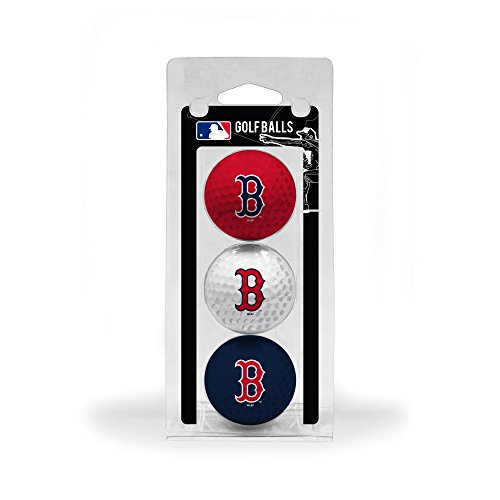 Team Golf MLB Boston Red Sox Regulation Size Golf Balls, Full Color Durable Team Imprint , Pack of 3 #1