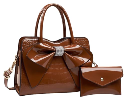 Image of JHVYF Women Tote bag Satchel Purses and Handbags for Women Shoulder Bags Bow Purse