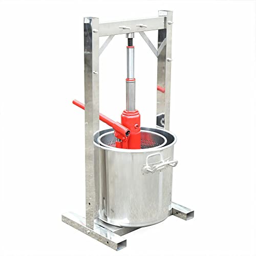 Fruit Press Multi-purpose Bucket Hydraulic Making Fruit Crusher Press Column 12L for Kitchen Vegetable and Fruit