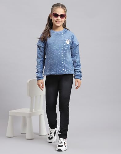 Image of Monte Carlo Girls Printed Round Neck Full Sleeve Sweatshirt (523063583)