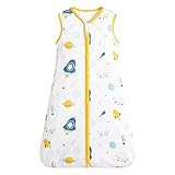 saco de dormir 0-6 meses 🟩【Cremallera doble】Este saco de dormir para bebé tiene 2 cremalleras de resina. El diseño de cremallera bidireccional facilita el cambio de pañales y tiene un diseño oculto de protección para la cabeza de la cremallera, que puede evitar que la cremallera raspe la piel del bebé.