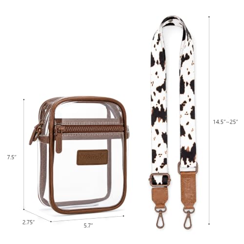 Image of Wrangler Clear Bag for Stadium Events Crossbody Purse for Concerts, Sports