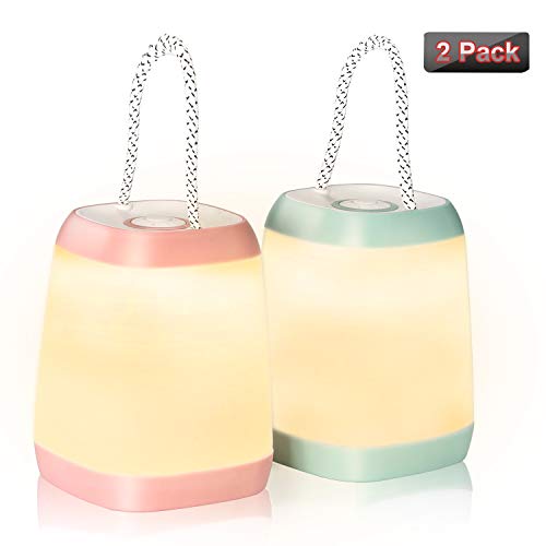 HOKOILN LED Camping Light 2 Pack Portable LED Tent Lantern 3 Modes