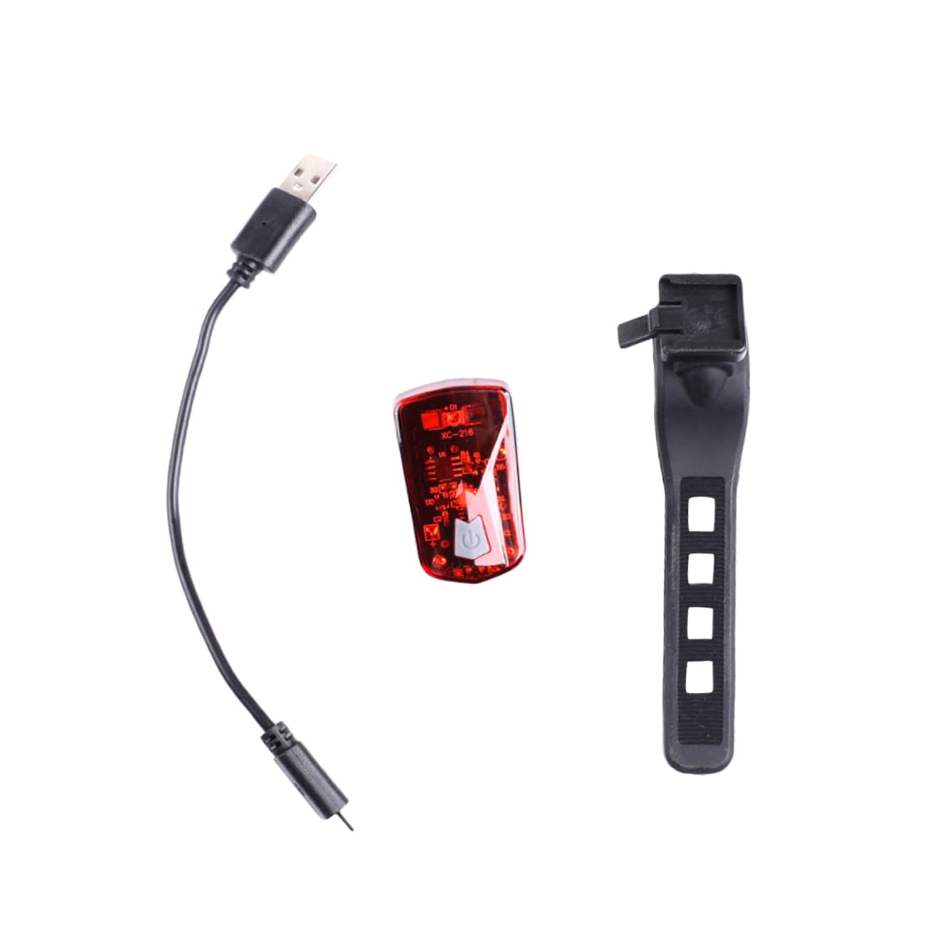 KOMBIUDA USB Rechargeable LED Taillight Safety Rear Light with Modes Easy Installation for Bikes High Visibility for Night Riding