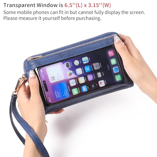 Image of GOIACII Phone Purse Crossbody Bags for Women Small Travel Wallet Touch Screen RFID Blocking