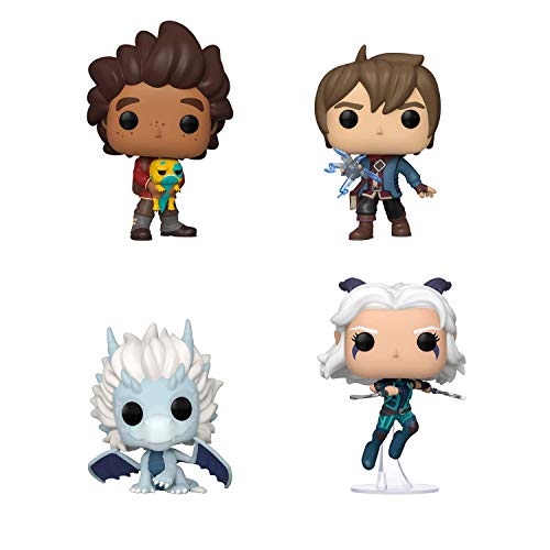 Funko Pop! Bundle of 4: Dragon Prince - Callum, Rayla, Ezran and Azymondias