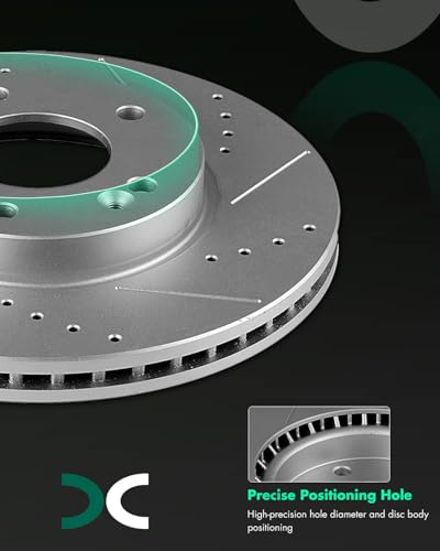Image of SCITOO Front Brake Kits Drill & Slotted Brakes Rotor Brake Pads:31584;D1595