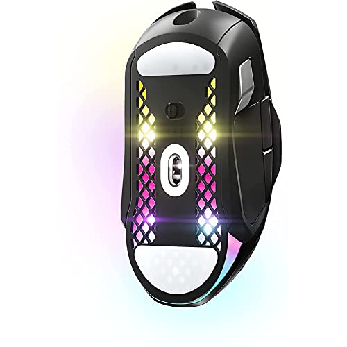 Image of SteelSeries Aerox 5 Wireless - Lightweight Wireless Gaming Mouse - 18000 CPI - TrueMove Air Optical Sensor - Ultra-Lightweight Water Resistant Design - 180+ Hour Battery Life