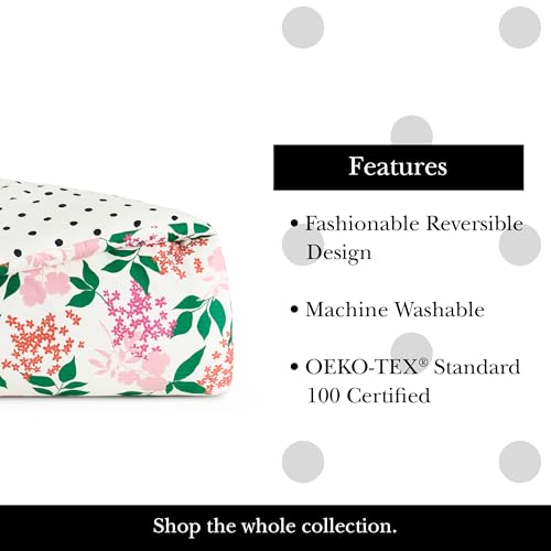 Juego de edredón de algodón premium multicolor estilo King de Kate Spade New York 8