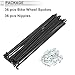 RATCHROLL 1 Set Universal Bicycle Spokes 12G 216mm Length Bike Wheel Spokes Nipple Black Carbon Steel