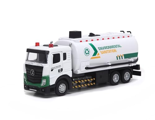 funnykid Camion Ecologico per Bambini 4+ – Veicolo in Metallo Pressofuso con Luci e Suoni, Cannone ad Acqua, Motore a Retrocarica, Confezione Regalo – Giocattolo Educativo